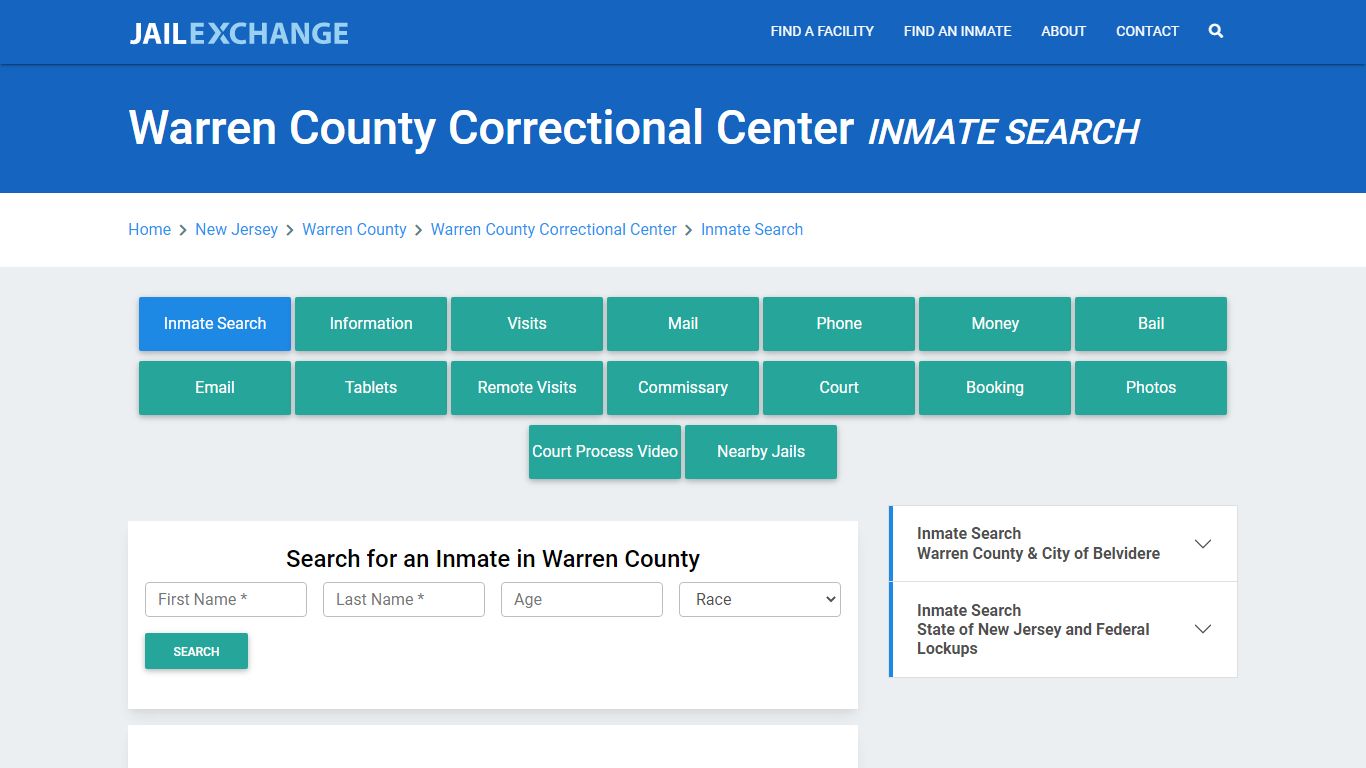 Warren County Correctional Center Inmate Search - Jail Exchange